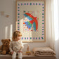 Polly Parrot / Animal illustration / Parrot / Nursery Art / Kids Room / Art / Print / Gifts for kids / kids / Jungle / Colour Pop / Bright