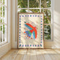 Polly Parrot / Animal illustration / Parrot / Nursery Art / Kids Room / Art / Print / Gifts for kids / kids / Jungle / Colour Pop / Bright