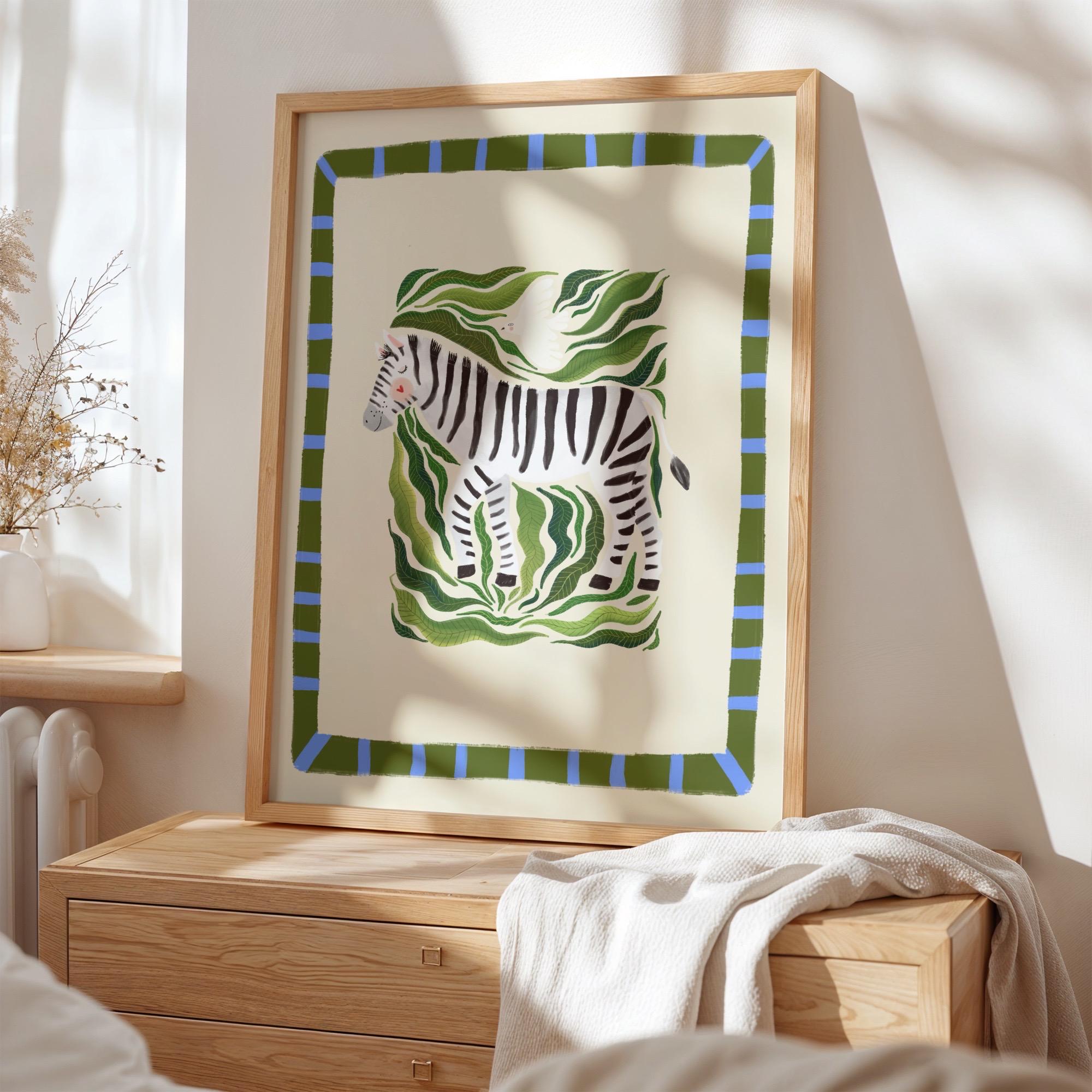 アート　PRETTY GREEN Prints 「Pocket Full」 Zayn Zebra – Kate Fox Design