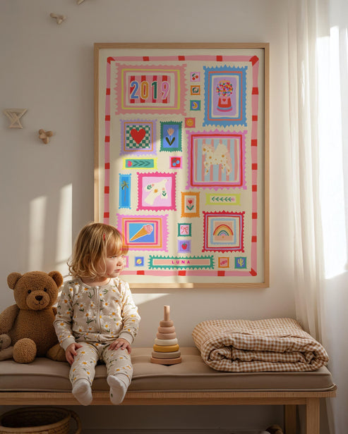 Personalised Year of Birth Art Print