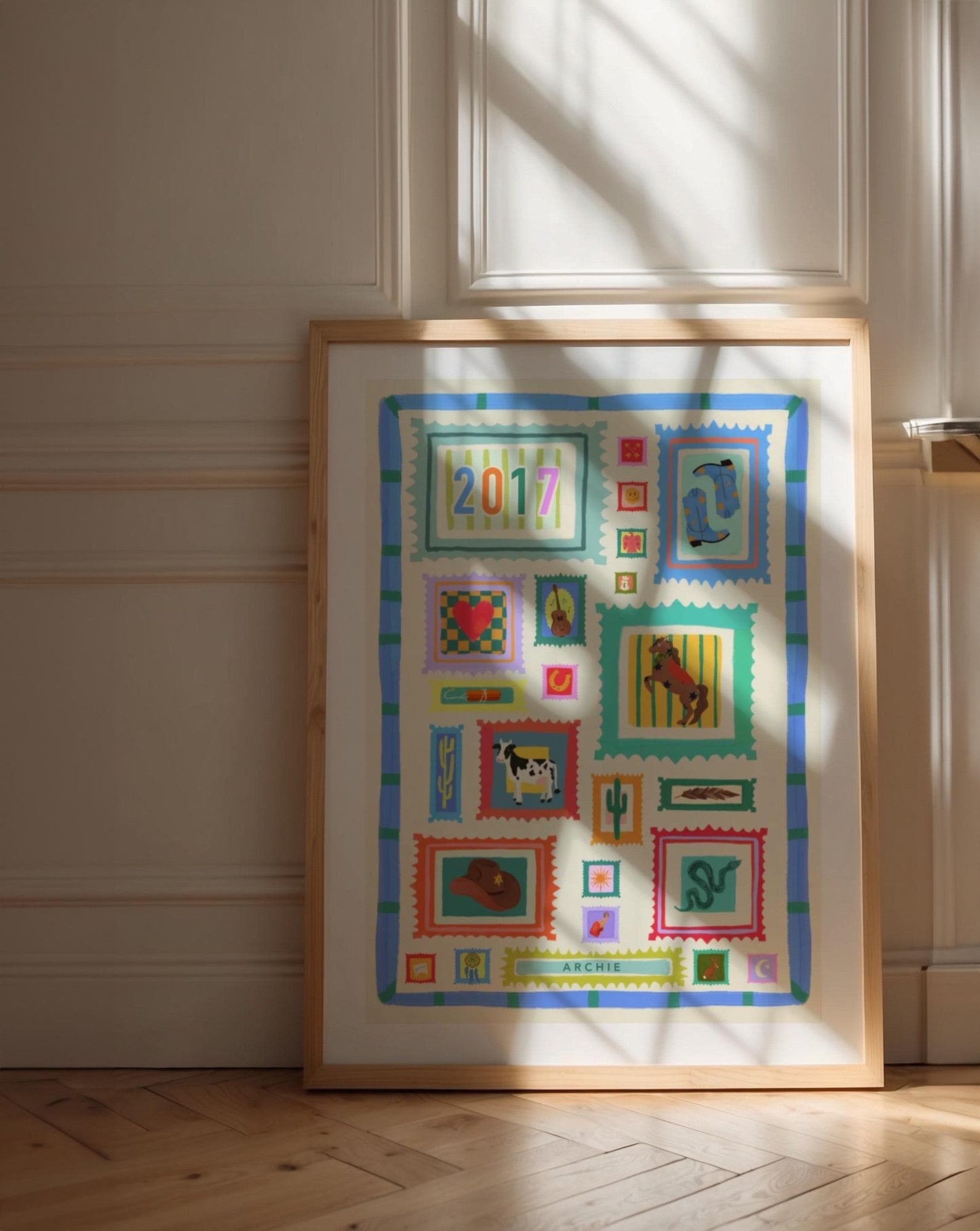 Personalised Year of Birth Art Print