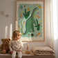 Starry Dino / Dinosaur Print / Dino / Nursery Art / Kids Room / Art / Print / Gifts for kids / kids / Rainbow / Colour Pop / Bright