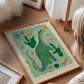 Starry Dino / Dinosaur Print / Dino / Nursery Art / Kids Room / Art / Print / Gifts for kids / kids / Rainbow / Colour Pop / Bright