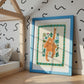 Ollie Orangutan / Animal illustration / Nursery Art / Kids Room / Art / Print / Gifts for kids / kids / Jungle / Colour Pop / Bright