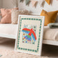 Percy Parrot / Animal illustration / parrot / Nursery Art / Kids Room / Art / Print / Gifts for kids / kids / Jungle / Colour Pop / Bright