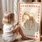 Gertie Giraffe / Animal illustration / Giraffe / Nursery Art / Kids Room / Art / Print / Gifts for kids / kids / Jungle / Colour / Bright