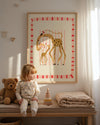 Gertie Giraffe / Animal illustration / Giraffe / Nursery Art / Kids Room / Art / Print / Gifts for kids / kids / Jungle / Colour / Bright
