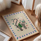Lily Lemur / Animal illustration / Lemur / Nursery Art / Kids Room / Art / Print / Gifts for kids / kids / Jungle / Colour Pop / Bright