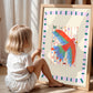 Polly Parrot / Animal illustration / Parrot / Nursery Art / Kids Room / Art / Print / Gifts for kids / kids / Jungle / Colour Pop / Bright
