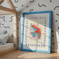 Polly Parrot / Animal illustration / Parrot / Nursery Art / Kids Room / Art / Print / Gifts for kids / kids / Jungle / Colour Pop / Bright