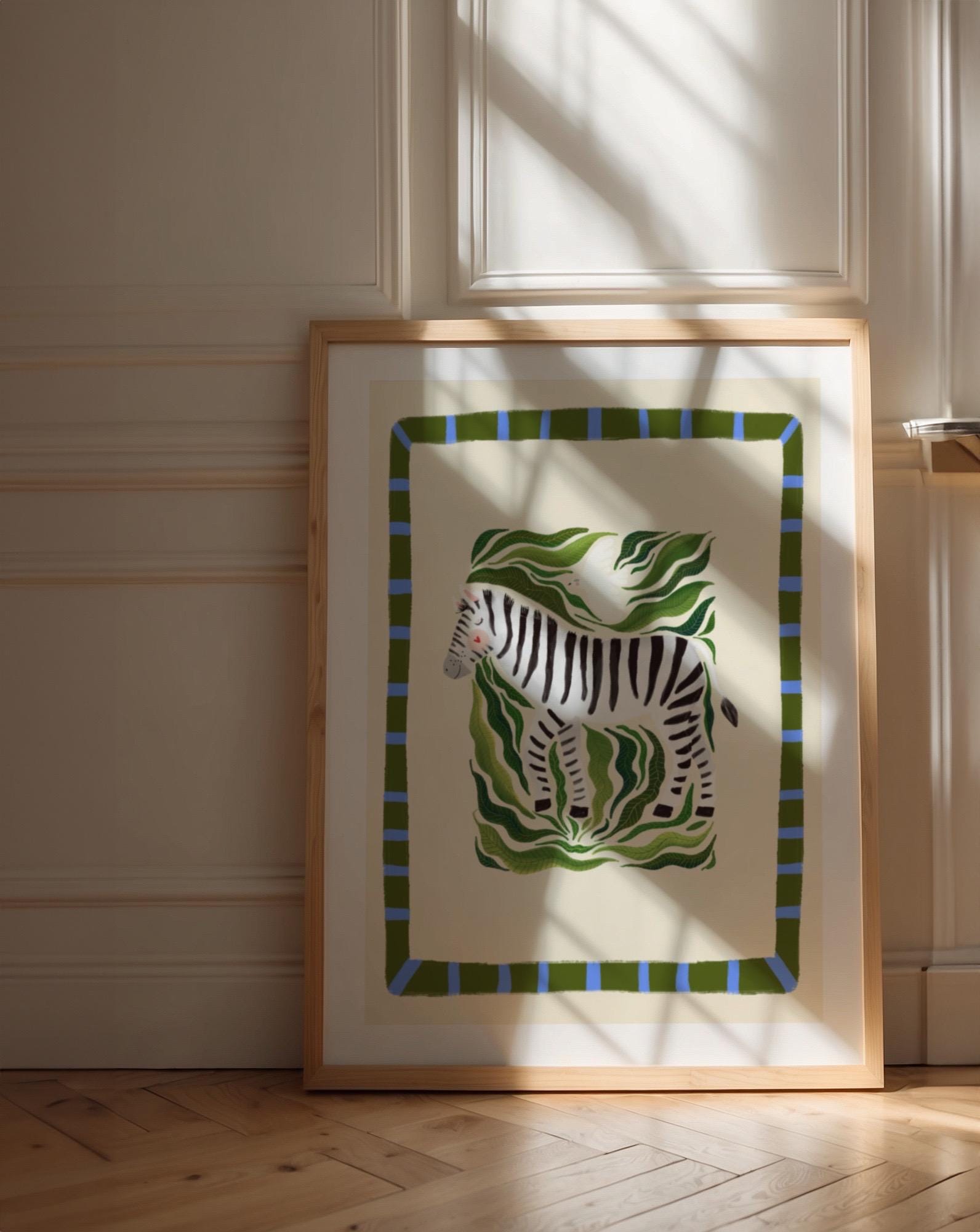 アート　PRETTY GREEN Prints 「Pocket Full」 Zayn Zebra – Kate Fox Design