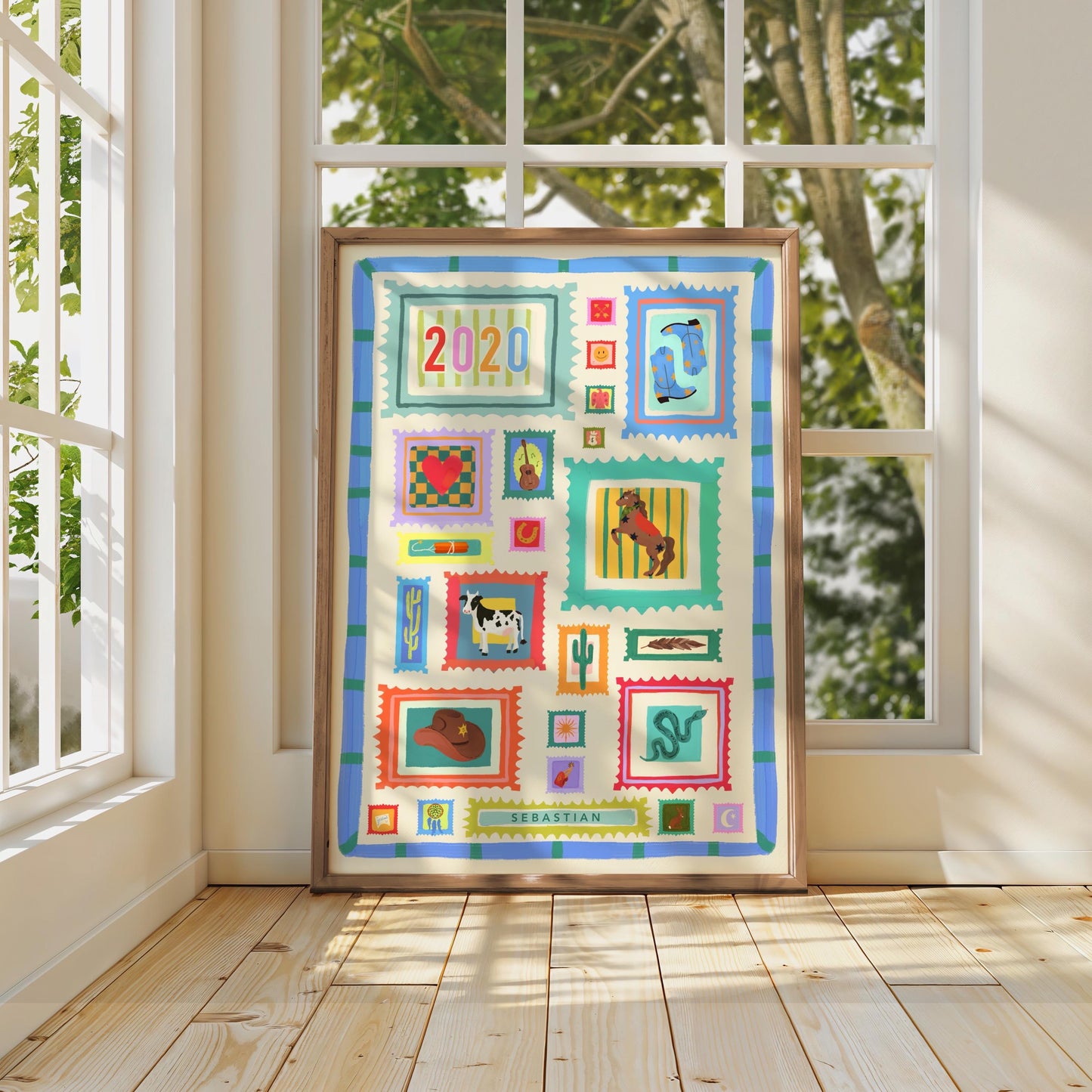 Personalised Year of Birth Art Print