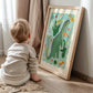Starry Dino / Dinosaur Print / Dino / Nursery Art / Kids Room / Art / Print / Gifts for kids / kids / Rainbow / Colour Pop / Bright