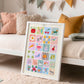 Pastel Kids A-Z | Unframed