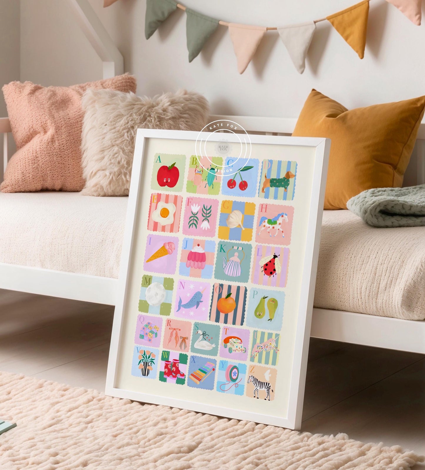 Pastel Kids A-Z | Unframed