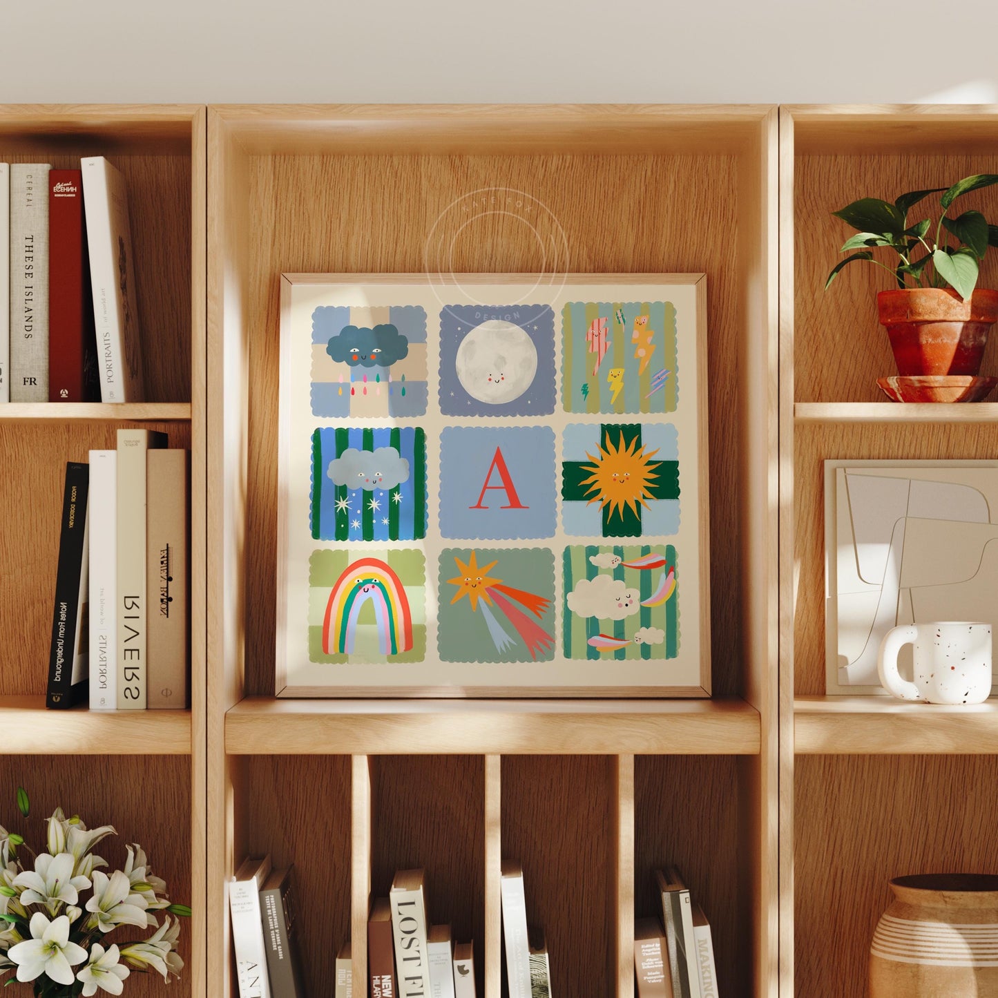 Personalised Green Weather | Unframed