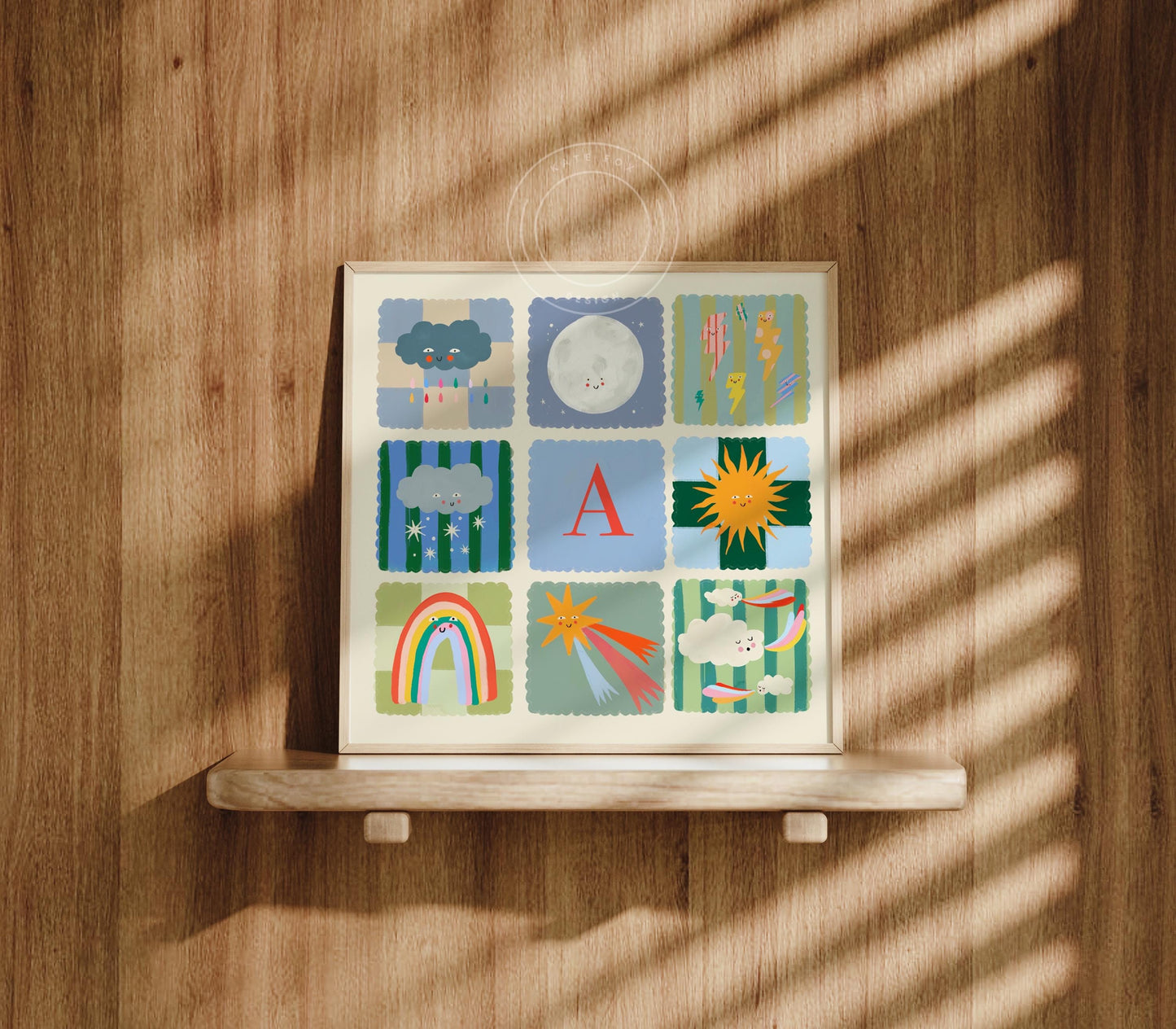 Personalised Green Weather | Unframed