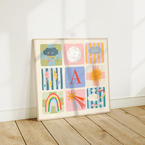 Personalised Pink Weather | Unframed