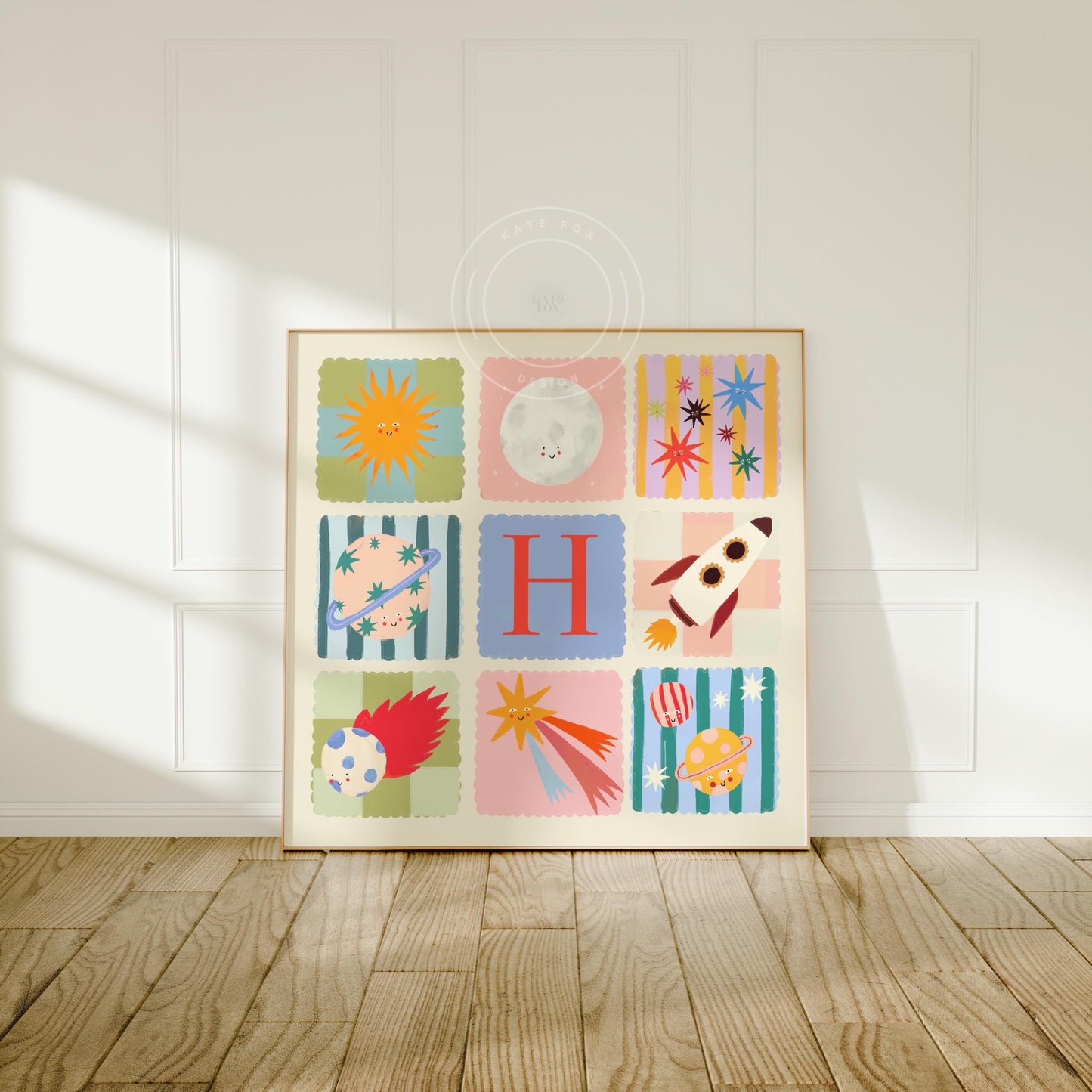 Personalised Pink Space | Unframed