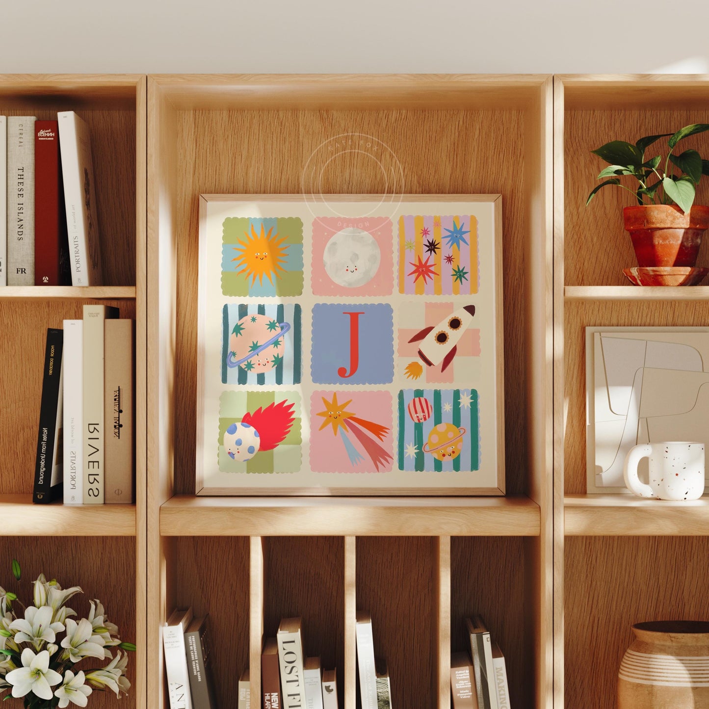 Personalised Pink Space | Unframed