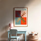 Autumn Moon, Colourful Quirky Handrawn Moon, Sun, Colourful, Bright Colourful Art Print, Modern Art Print, Gallery Wall, Cool, Maximalist