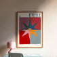 Autumn Star, Colourful Quirky Handrawn Art, Star, Colourful, Bright Colourful Art Print, Modern Art Print, Gallery Wall, Cool, Maximalist