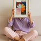 Autumn Love, Colourful Quirky Handrawn Art, Sun, Colourful Art, Bright Colourful Art Print, Modern Art Print, Gallery Wall, Cool, Maximalist