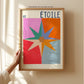 Summer Star, Colourful Quirky Handrawn Art, Star, Colourful, Bright Colourful Art Print, Modern Art Print, Gallery Wall, Cool, Maximalist