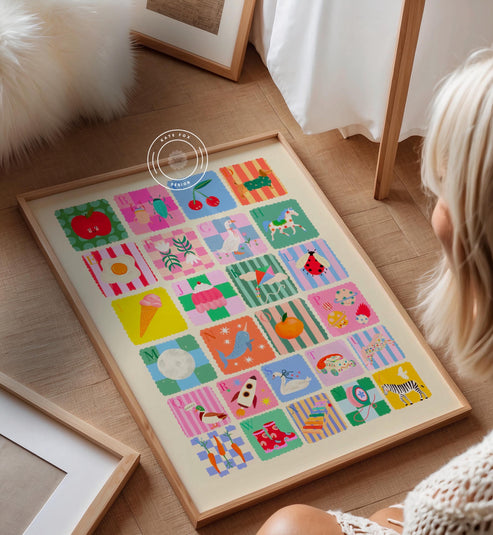 Sunshine Kids A-Z | Unframed