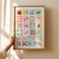 Pastel Kids A-Z | Unframed