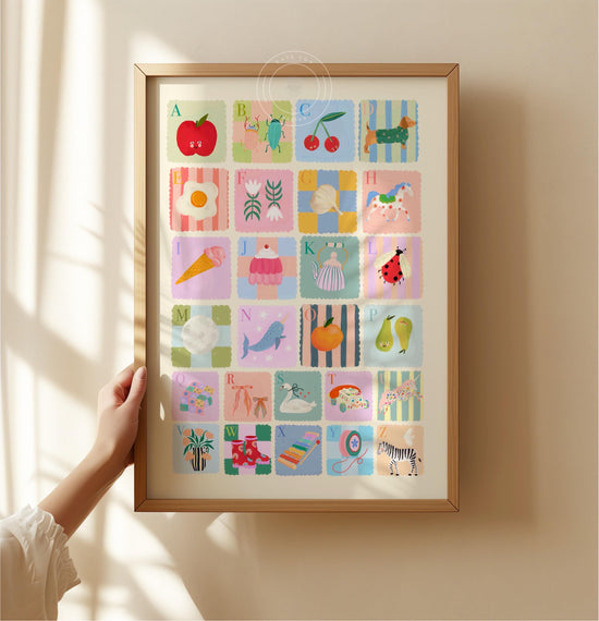 Pastel Kids A-Z | Unframed