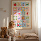 Pastel Kids A-Z | Unframed