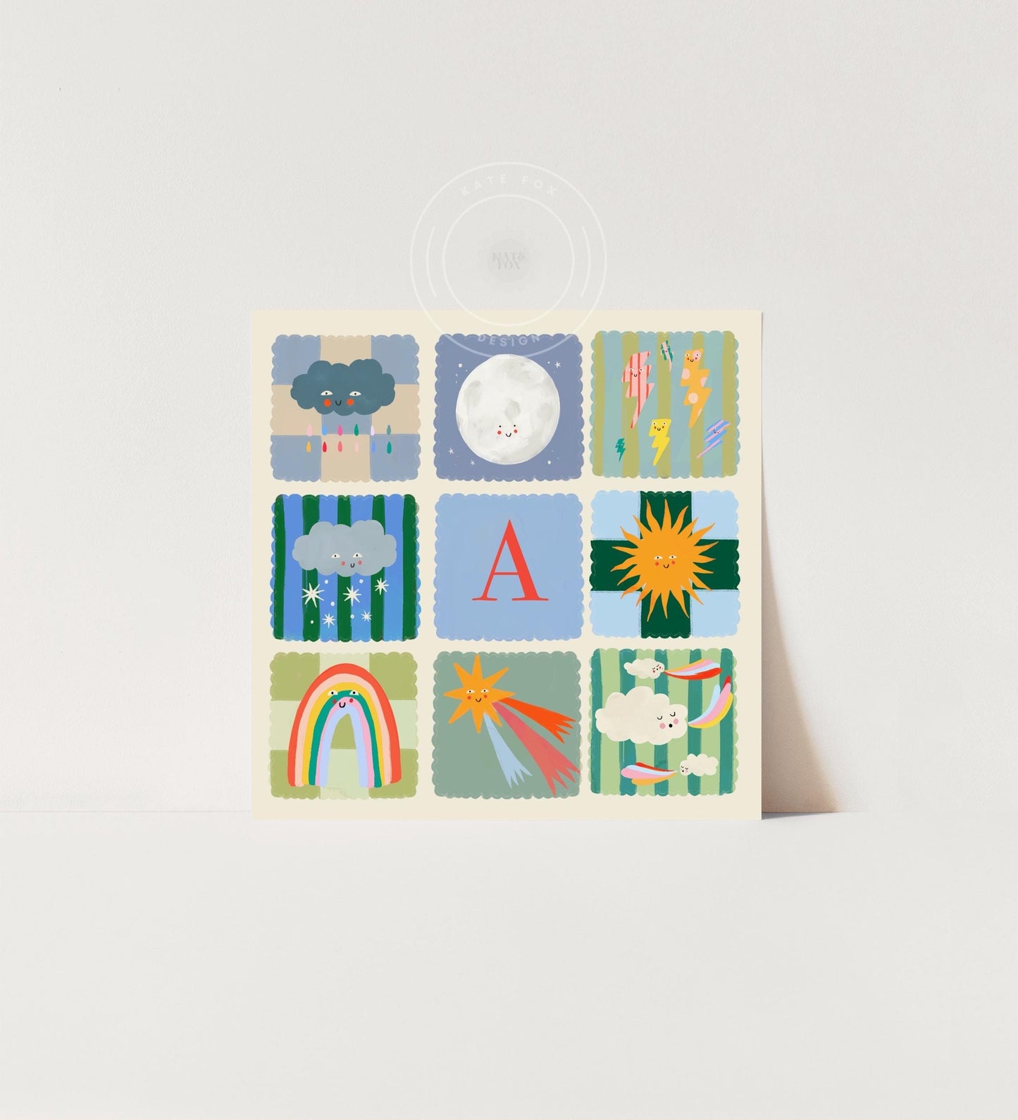 Personalised Green Weather | Unframed