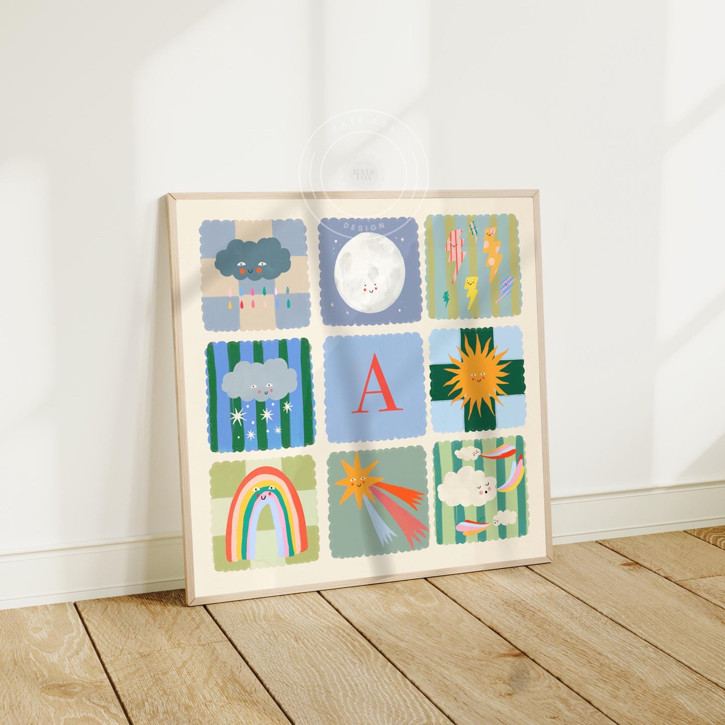 Personalised Green Weather | Unframed