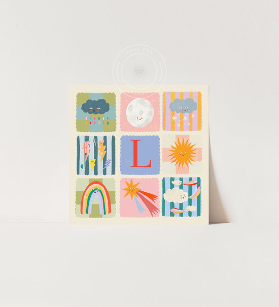 Personalised Pink Weather | Unframed