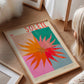 Summer Sun, Colourful Quirky Handrawn Art, Sun, Colourful Art, Bright Colourful Art Print, Modern Art Print, Gallery Wall, Cool, Maximalist