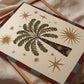La Palmers: Colourful Hand-Drawn Modern Wall Art, Eclectic, Print, Wall Art, Blue, Celestial, Palm