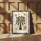 La Palmers: Colourful Hand-Drawn Modern Wall Art, Eclectic, Print, Wall Art, Blue, Celestial, Palm