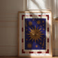 El Sol: Colourful Hand-Drawn Modern Wall Art, Eclectic, Print, Wall Art, Blue, Celestial, Sun