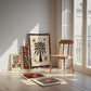 La Palmers: Colourful Hand-Drawn Modern Wall Art, Eclectic, Print, Wall Art, Blue, Celestial, Palm
