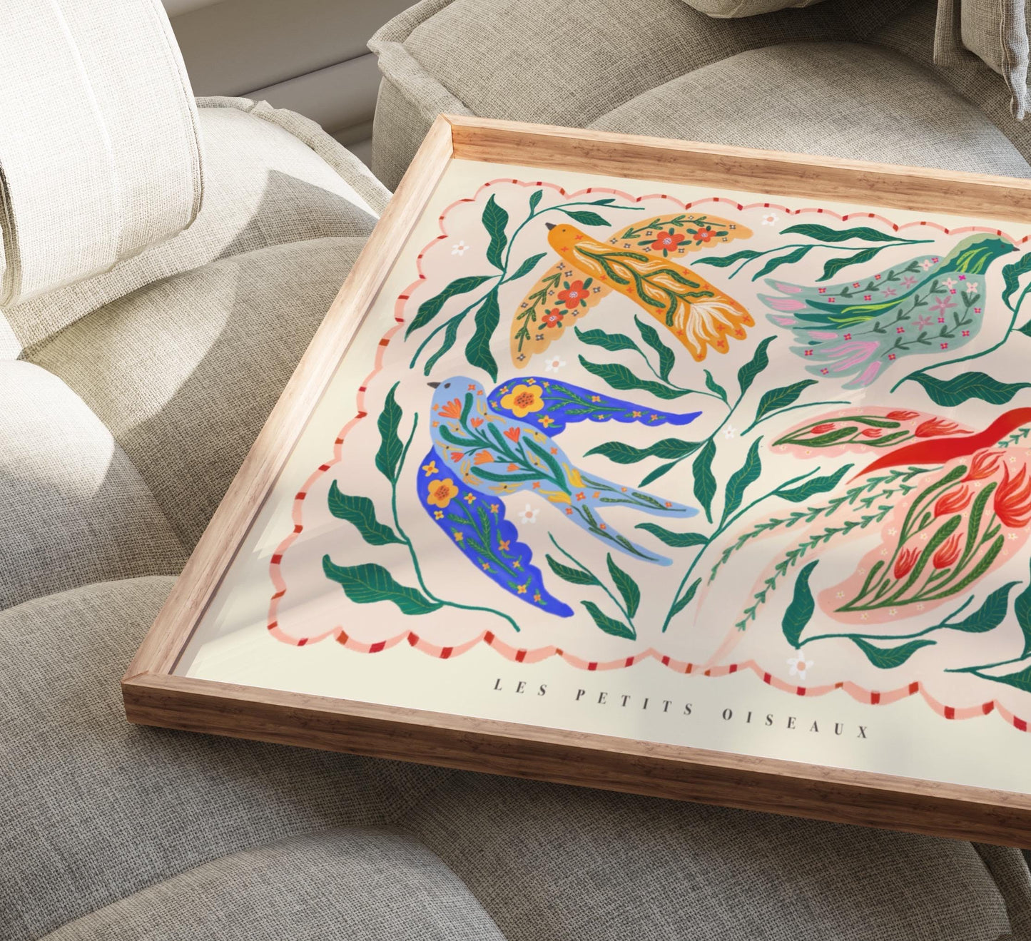 Landscape Colorful Bird Illustration | UNframed