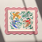 Landscape Colorful Bird Illustration | UNframed