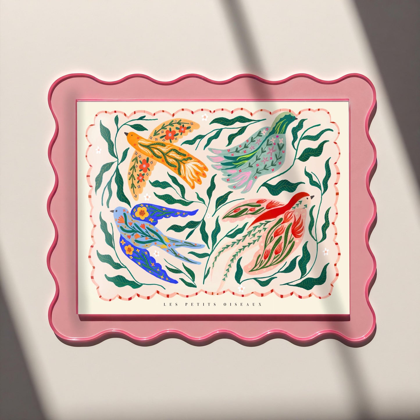 Landscape Colorful Bird Illustration | UNframed