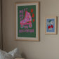 Pink Roller Skate Art Print | Unframed