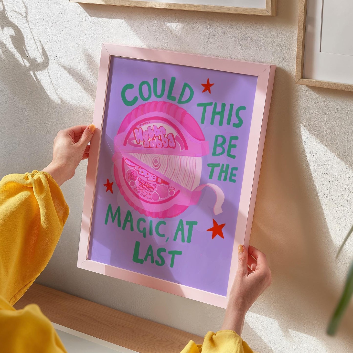Bubble Gum Art Print | Unframed