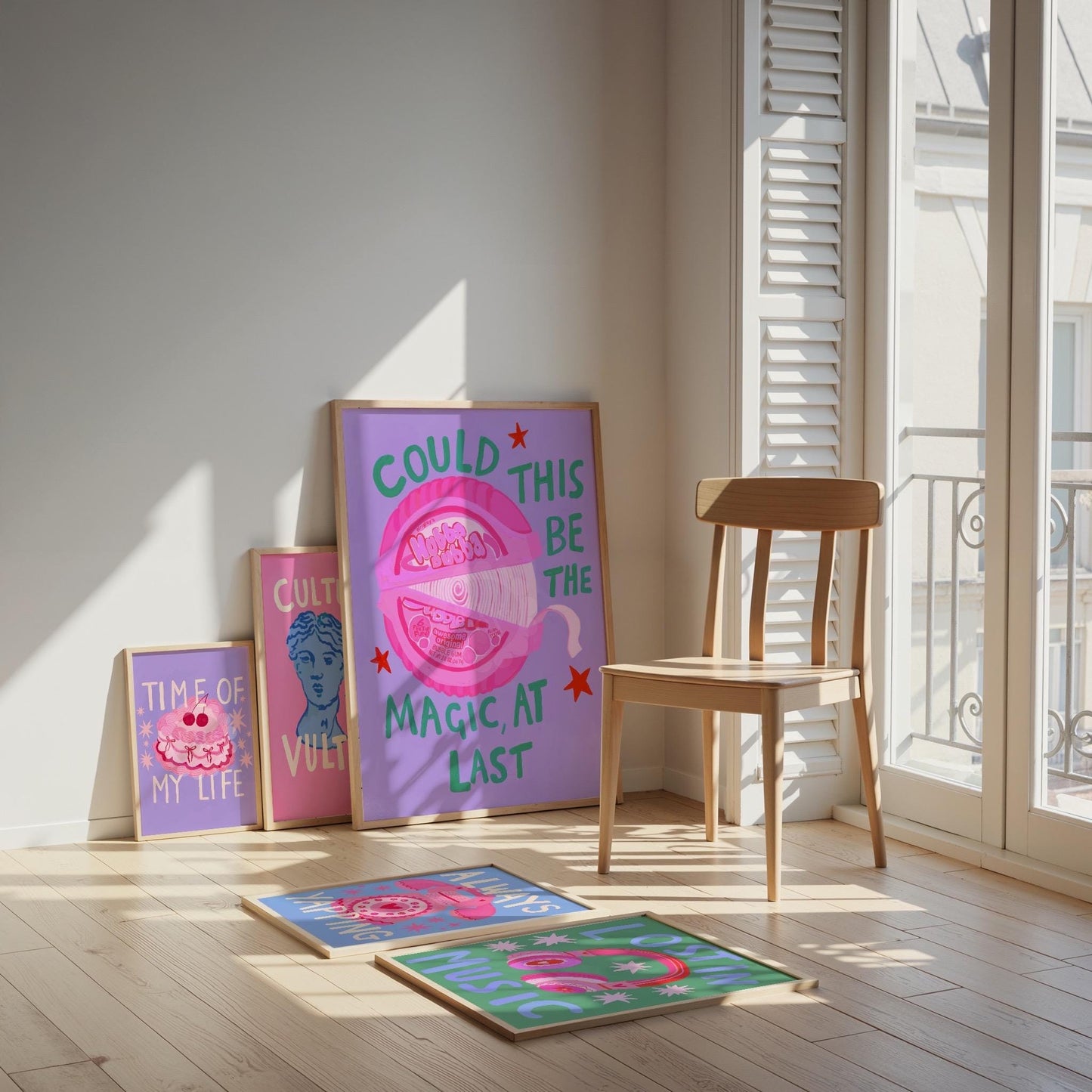 Bubble Gum Art Print | Unframed