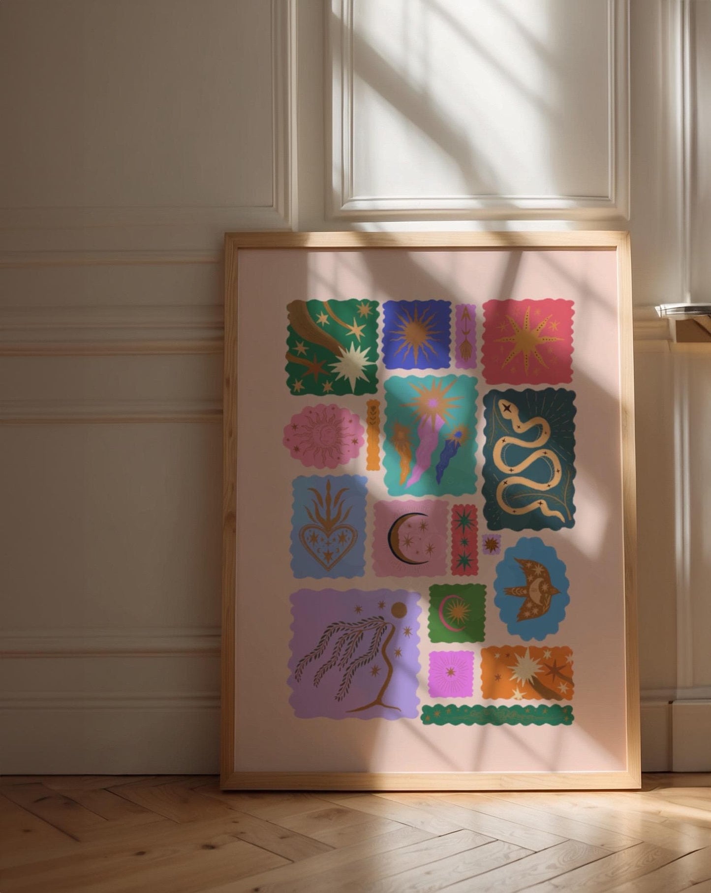 Feeling Whimsical Art Print: Colorful Decor, Girls Room, Teenager, Tween,