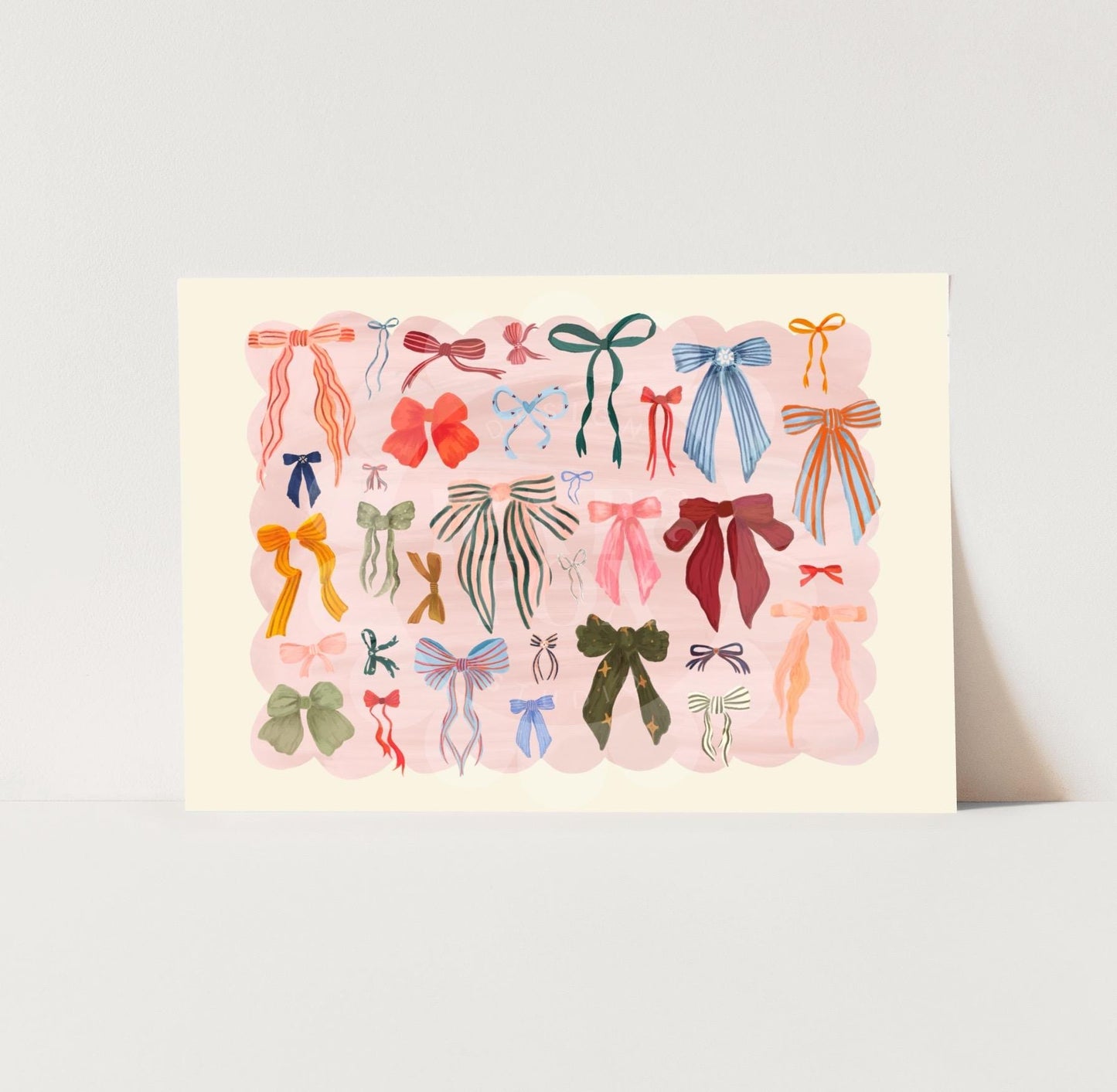 Colorful Bows Art Print Landscape | UNframed