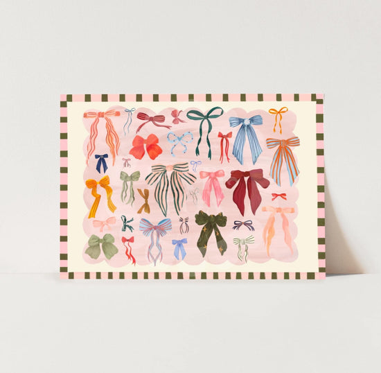 Colorful Bows Art Print Landscape | UNframed