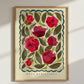 Red Rose Art Print: Colourful Handrawn Floral Illustration